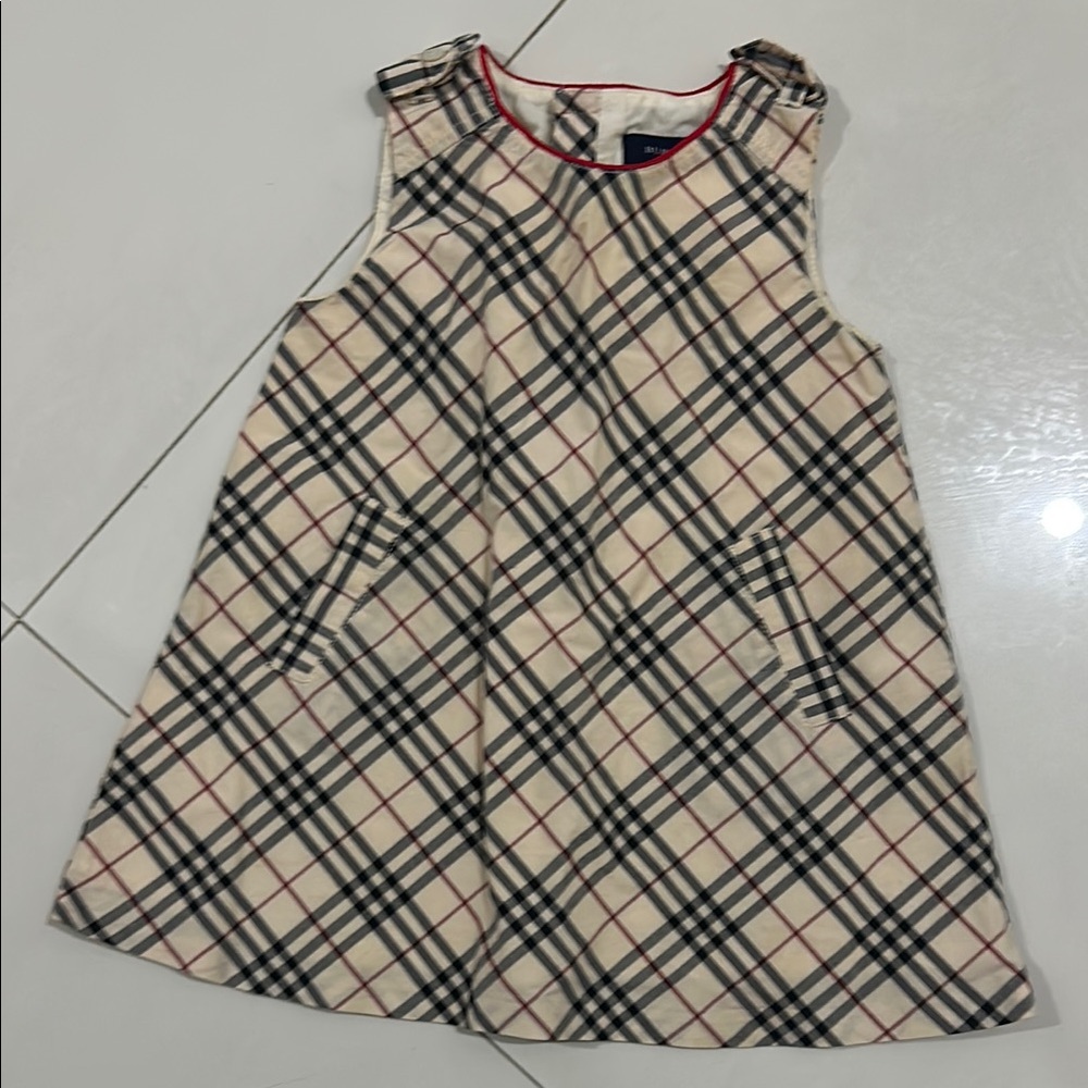 Burberry Kids Plaid Dress 6M